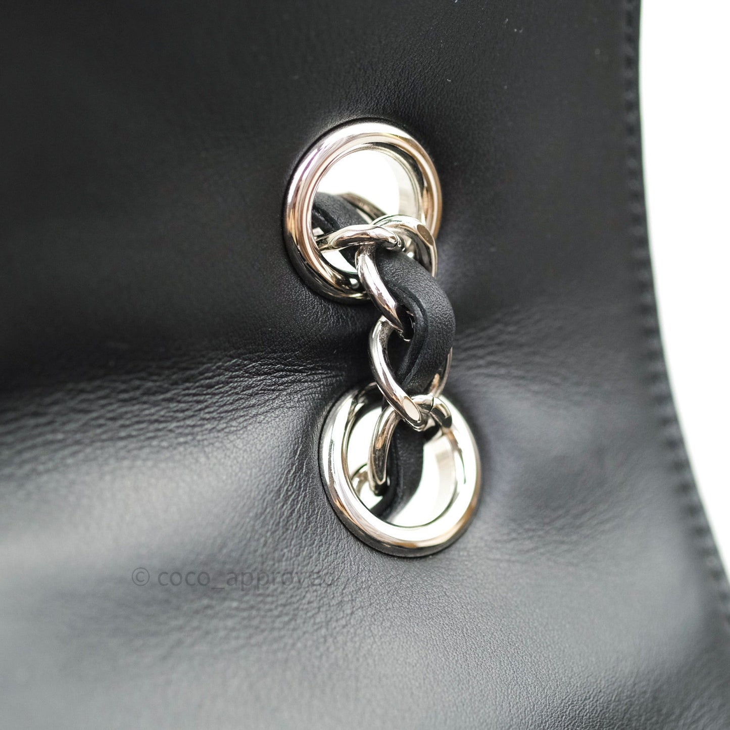 Chanel Calfskin Chevron Small Urban Spirit Backpack Black Silver Hardware