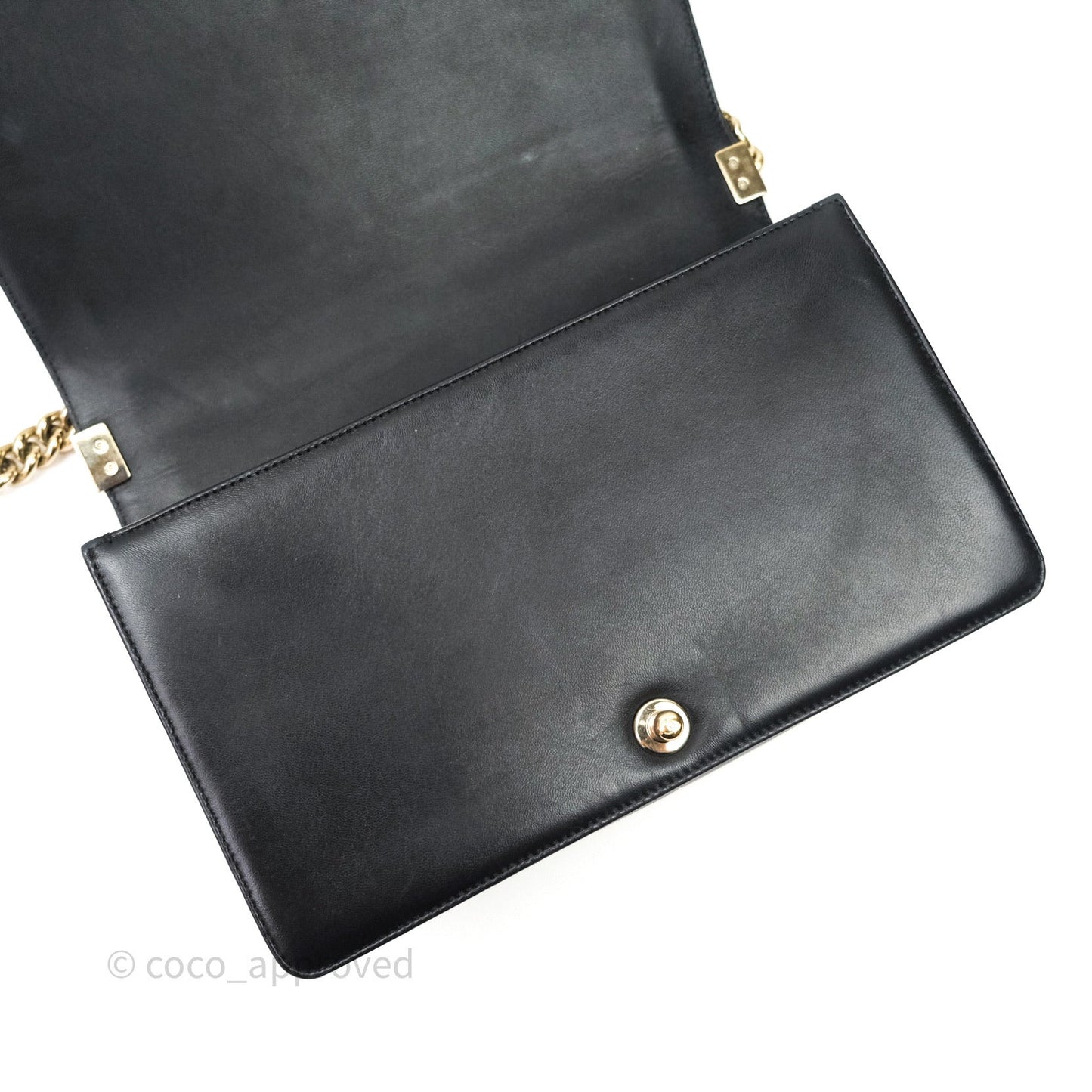 Chanel Quilted Boy New Medium Black Lambskin Gold Hardware