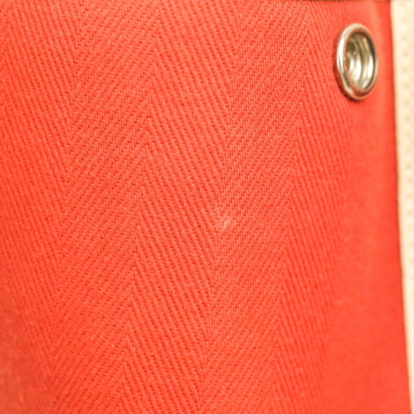 Hermes Garden Party 30 Red/Craie Canvas Negonda