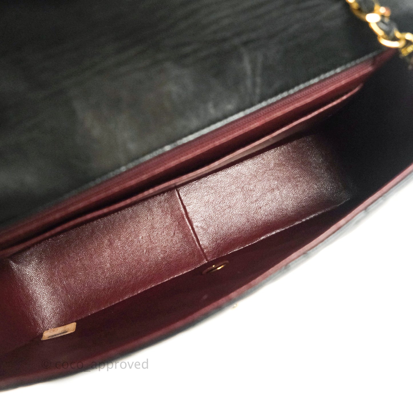 Chanel Black Quilted Lambskin Medium Vintage Classic Diana Flap Bag