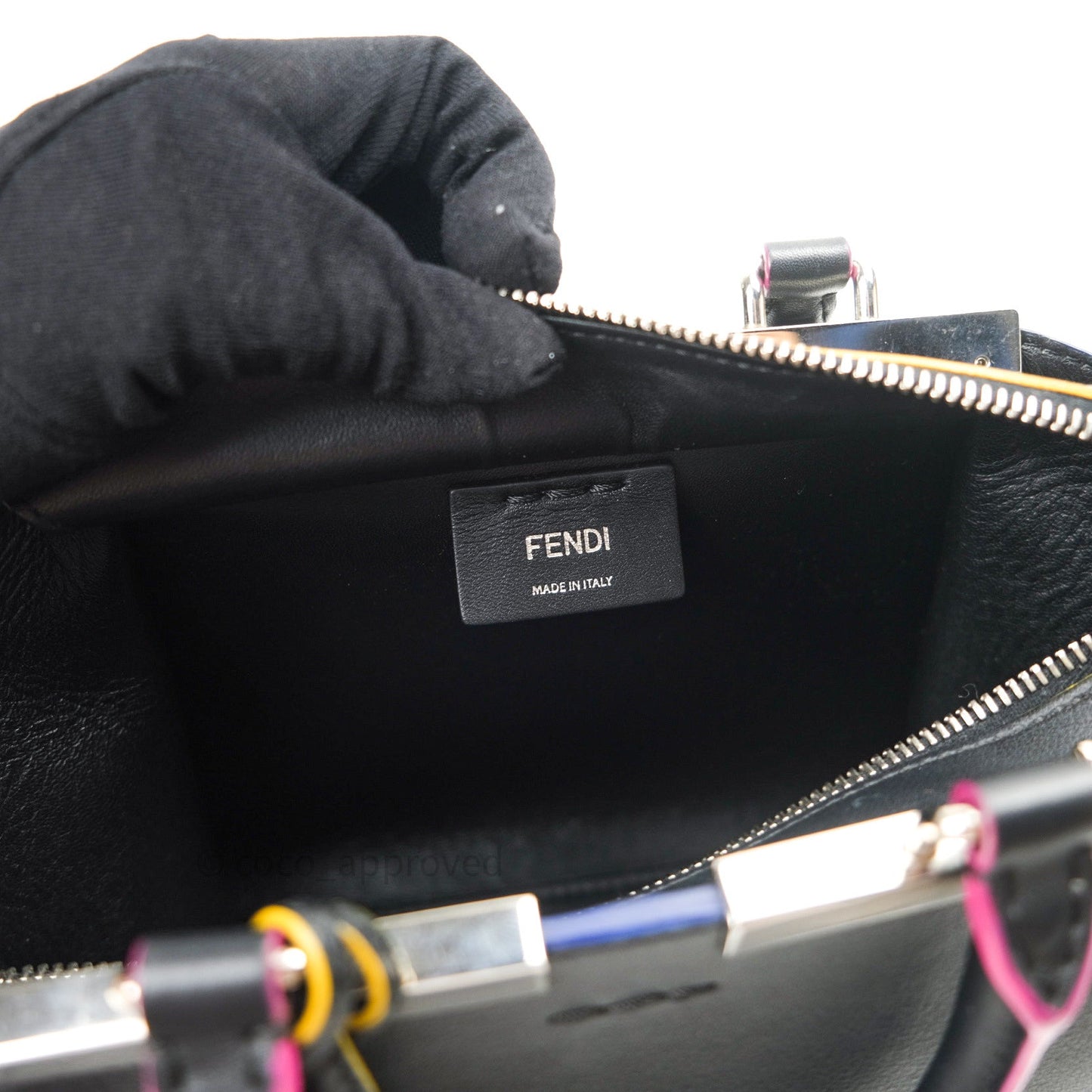 Fendi Calfskin Mini 3jours Tote Black