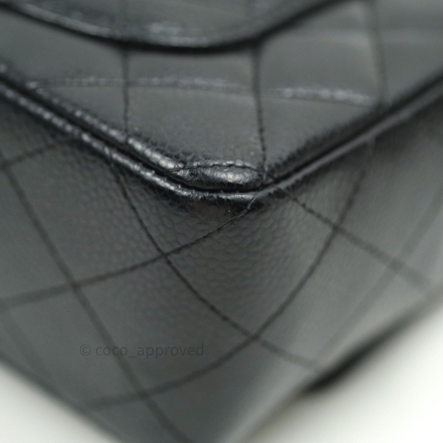 Chanel Quilted Mini Rectangular Black Caviar Silver Hardware