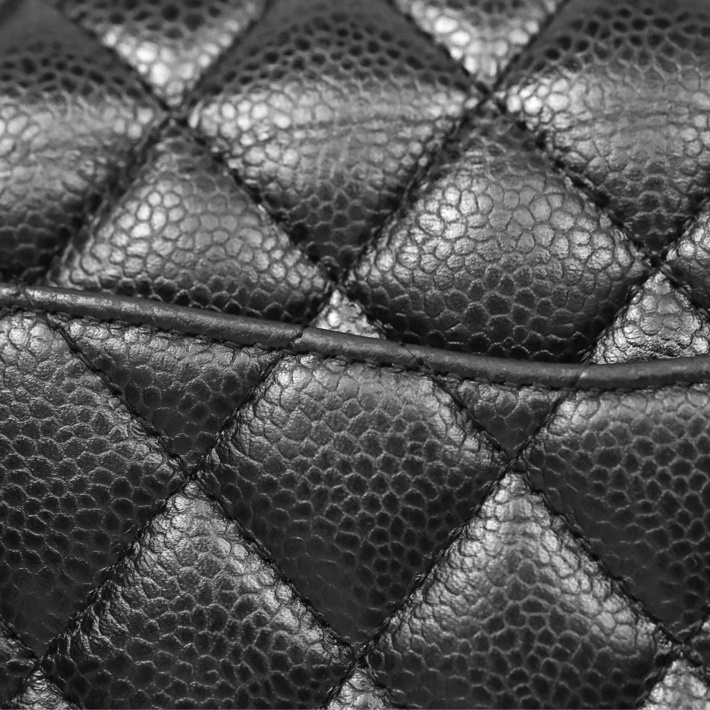 Chanel Small Classic Flap Quilted Black Caviar Silver Hardware