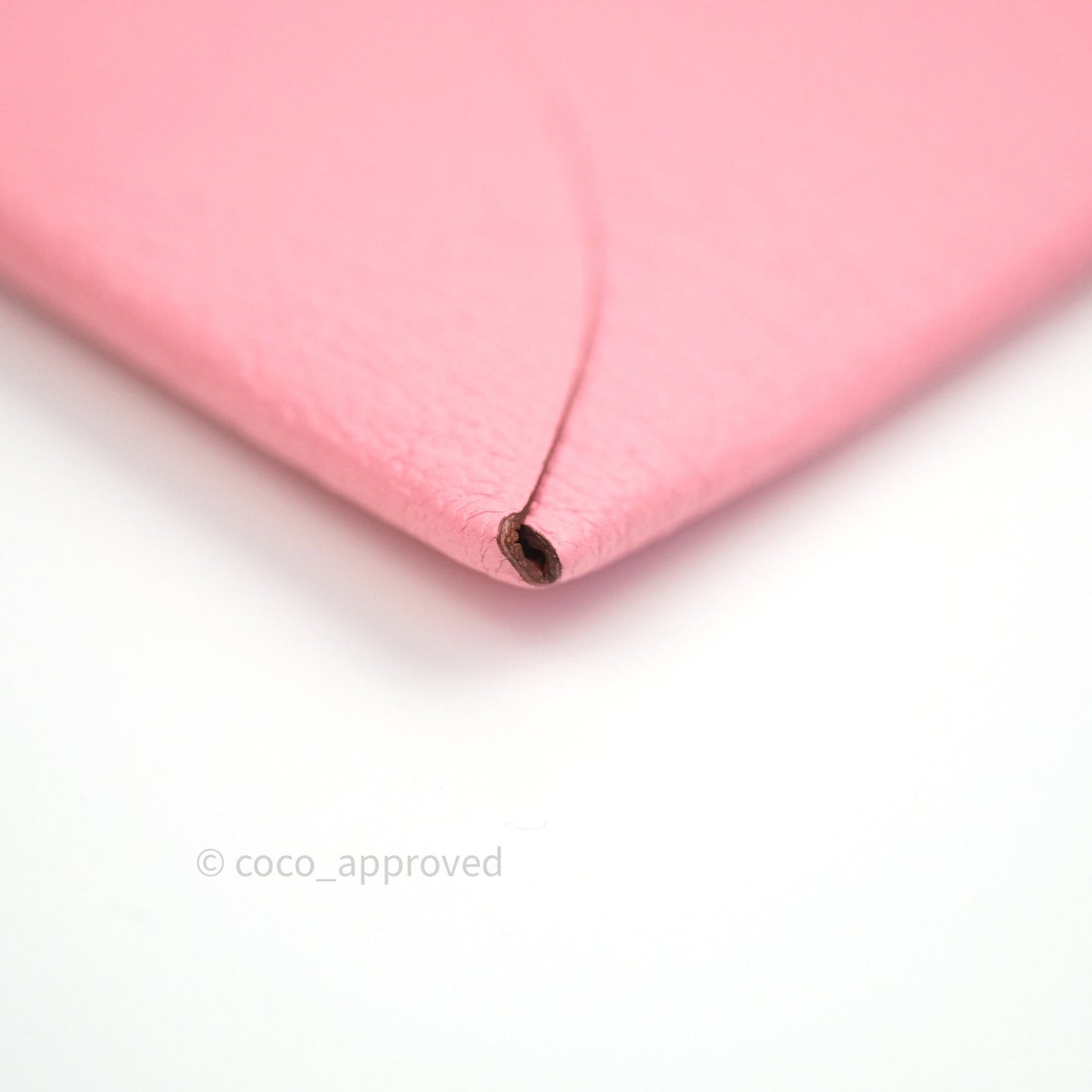 Hermès Bastia Coin Purse Rose Confetti and Brique Chèvre Mysore Leather