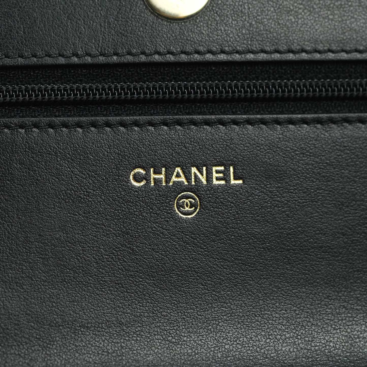 Chanel Filigree Wallet on Chain WOC Black Caviar Gold Hardware