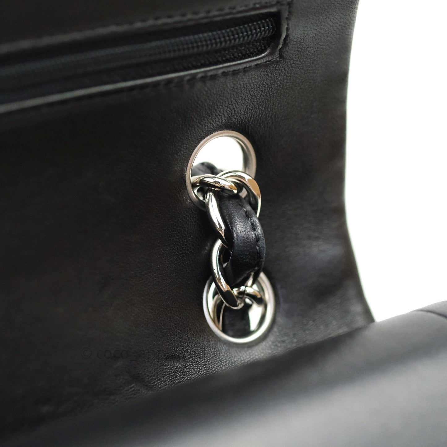 Chanel Jumbo Double Flap Black Lambskin Silver Hardware⁣⁣