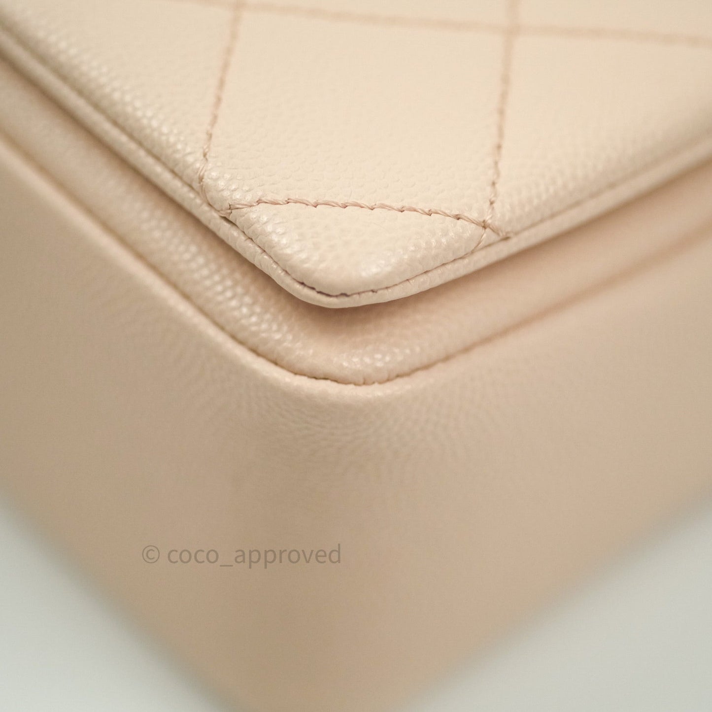 Chanel 2 Way Shoulder Bag Rose Pink Caviar Gold Hardware