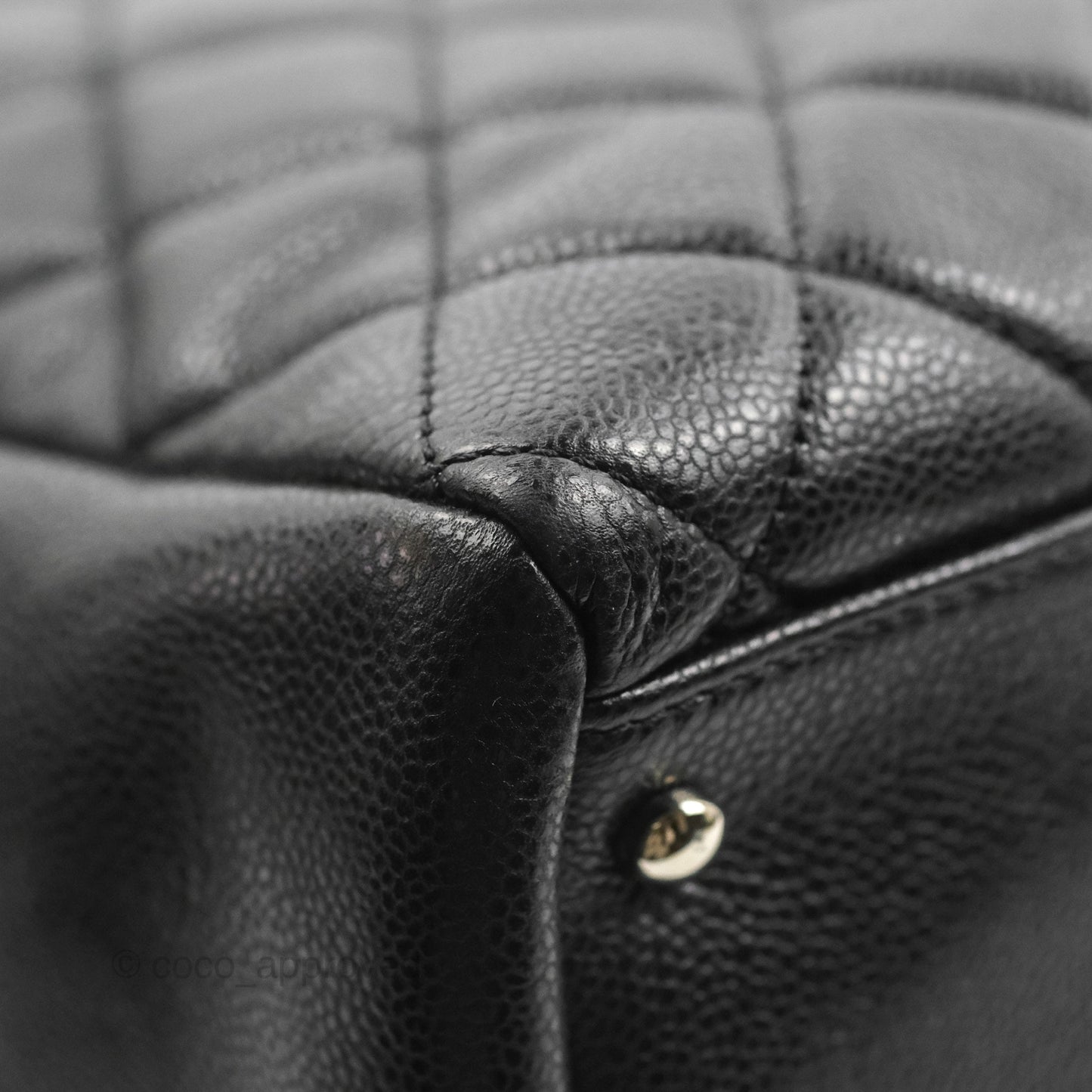 Chanel XL Shopping Tote Black Caviar Silver Hardware