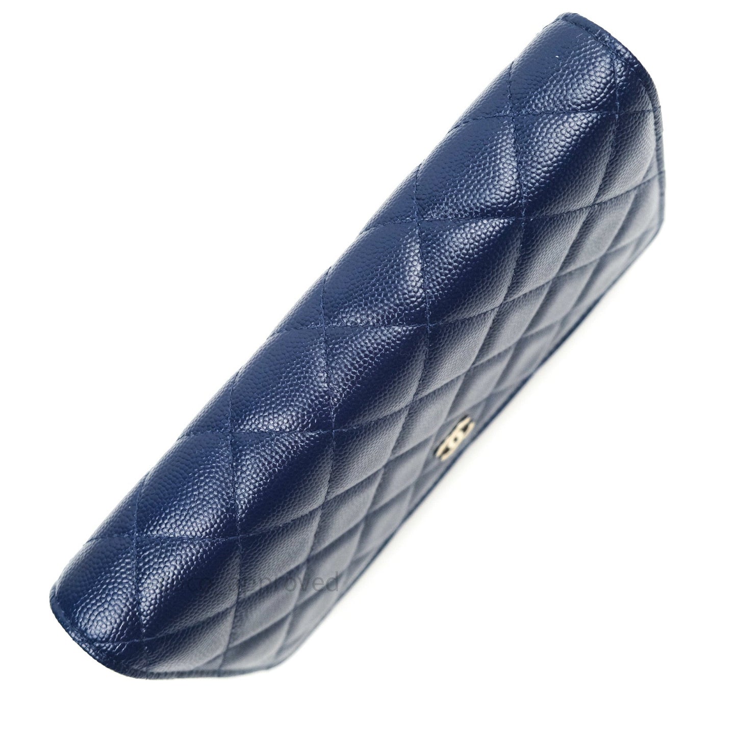 Chanel Quilted Wallet on Chain WOC Navy Caviar Gold Hardware