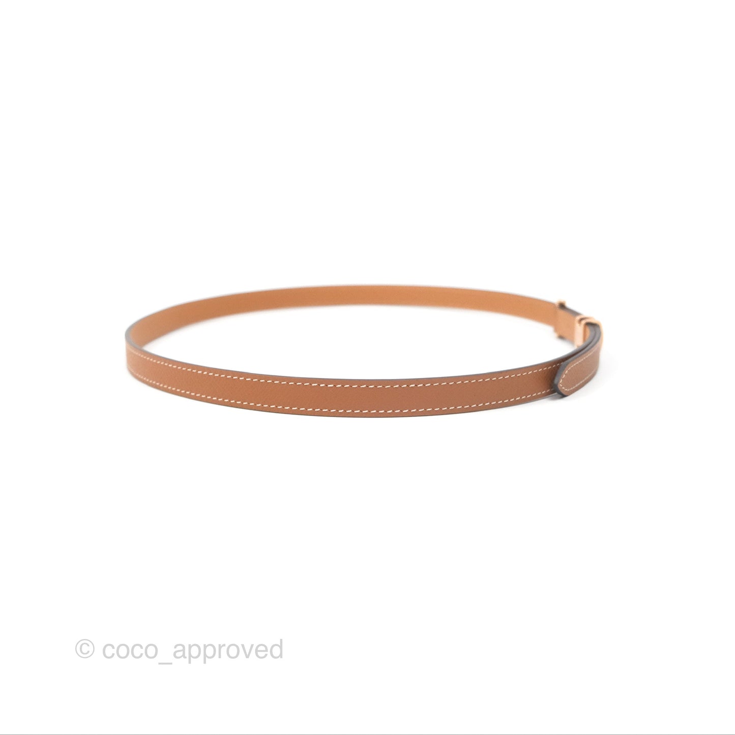 Hermes Pop H 15 Belt Gold Epsom Rose Gold Hardware