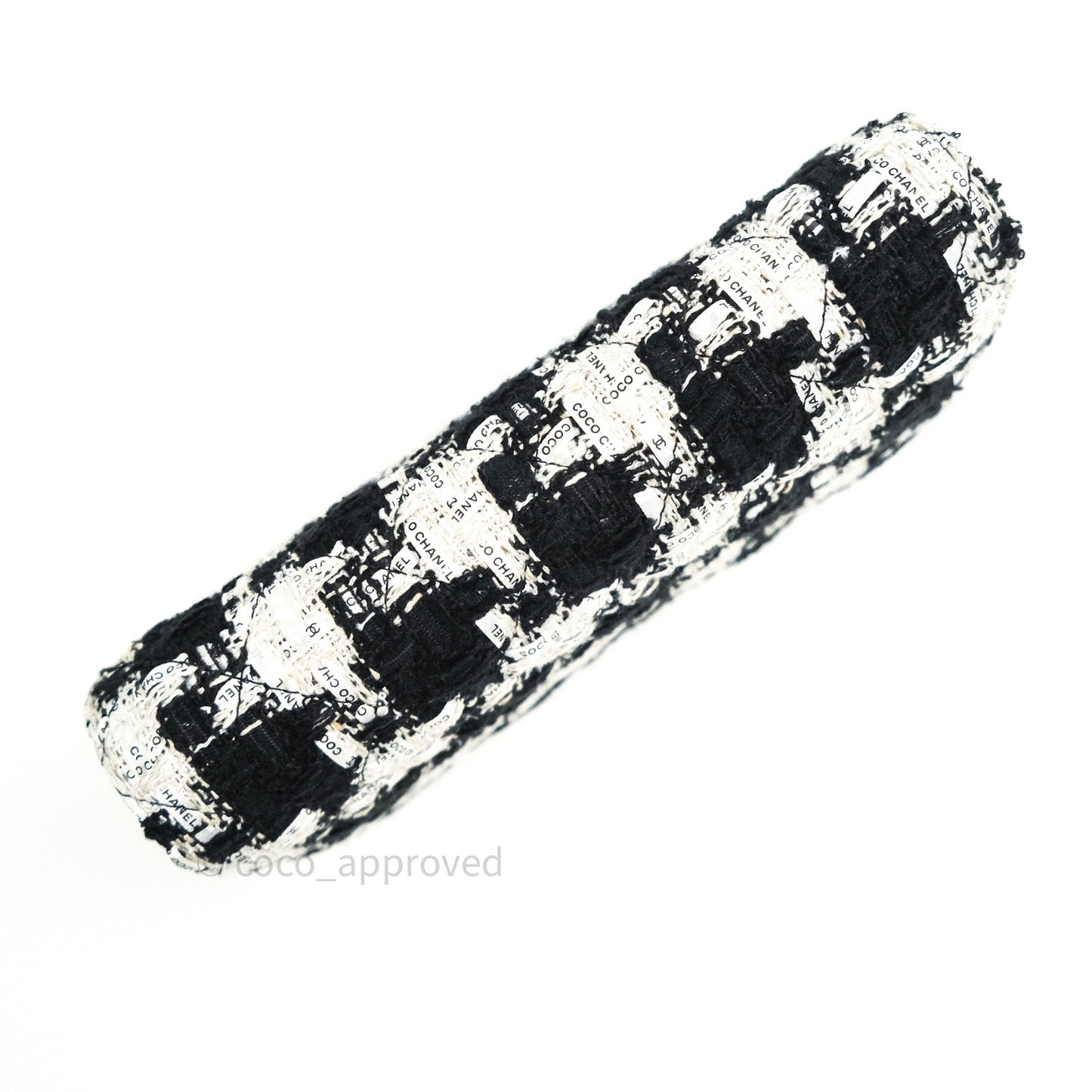 Chanel Quilted Wallet on Chain WOC Tweed Houndstooth Gold Hardware