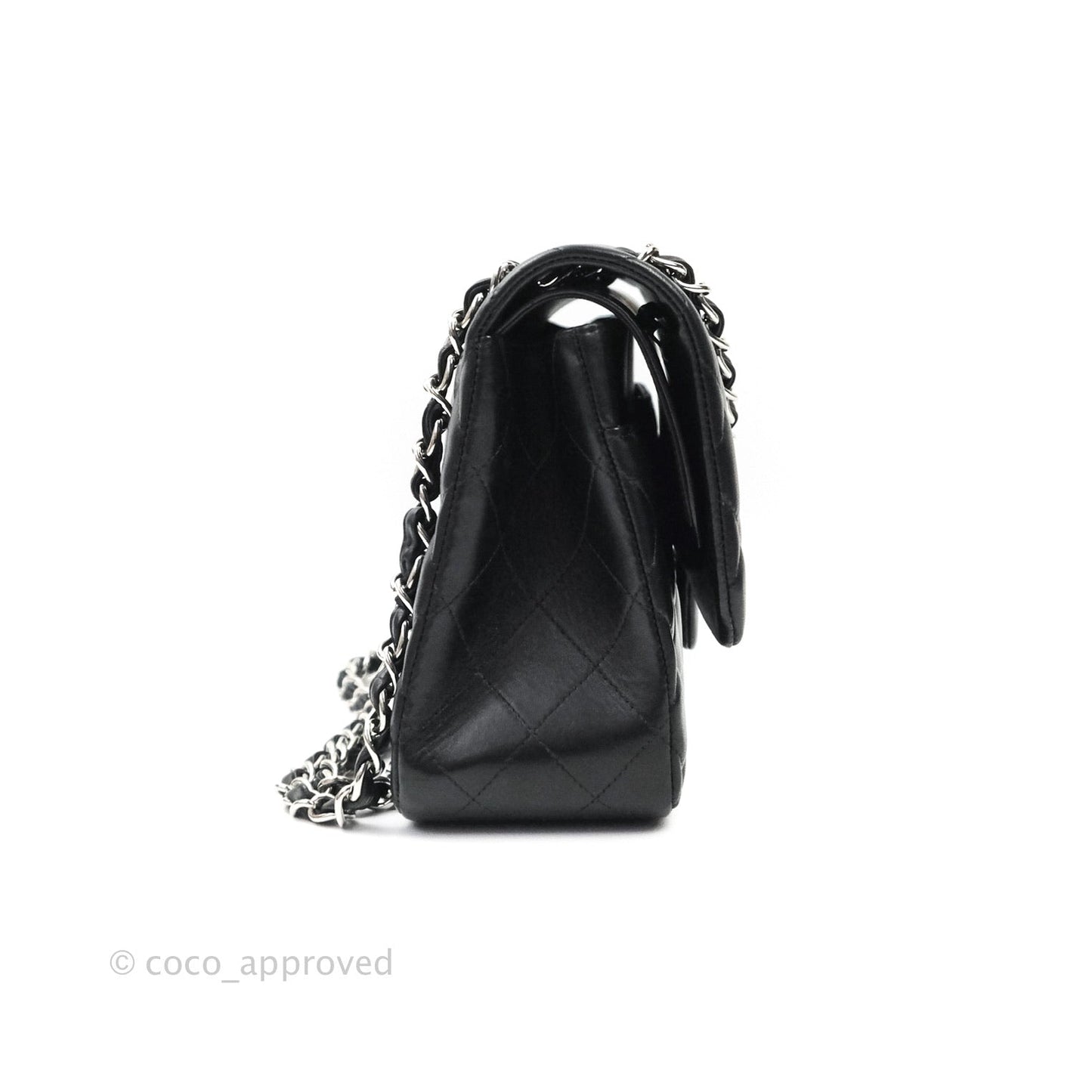Chanel Jumbo Double Flap Black Lambskin Silver Hardware⁣⁣