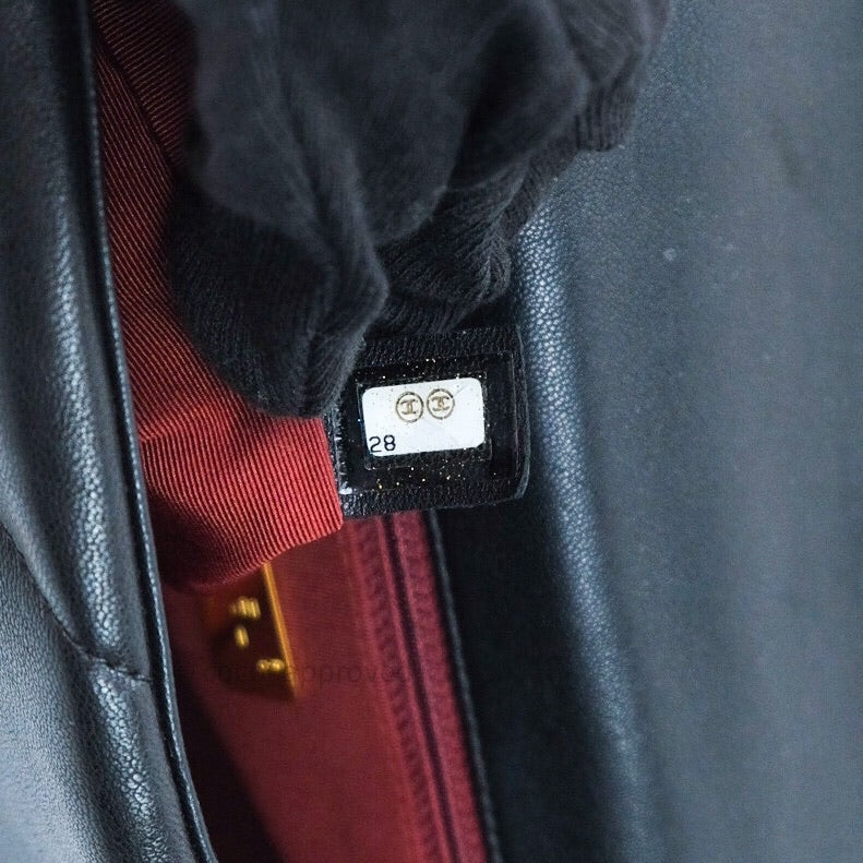 Chanel 19 Small Black Goatskin Mixed Hardware