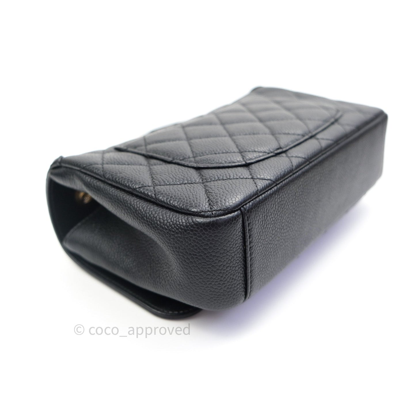 Chanel Quilted Small CC Filigree Flap Black Caviar