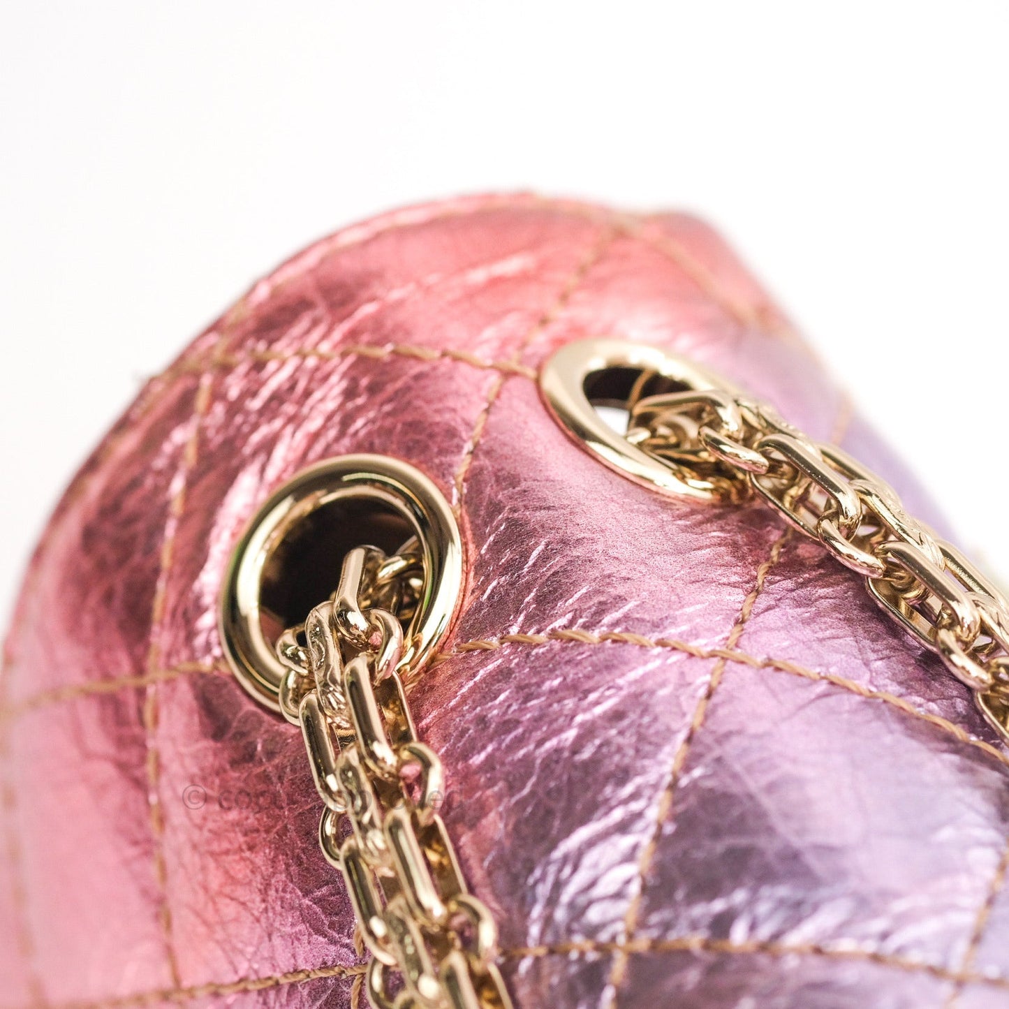 Chanel Mini Reissue 224 Rainbow Quilted Calfskin Gold Hardware