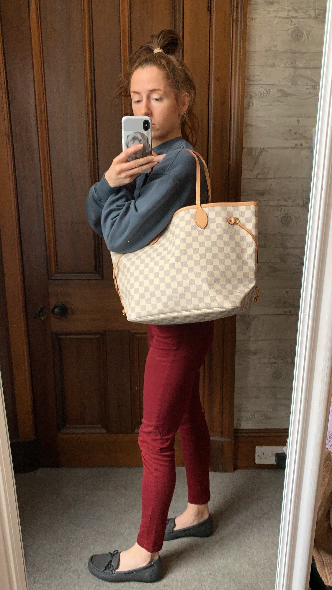 Louis Vuitton Neverfull MM  Damier Azur (1,410)