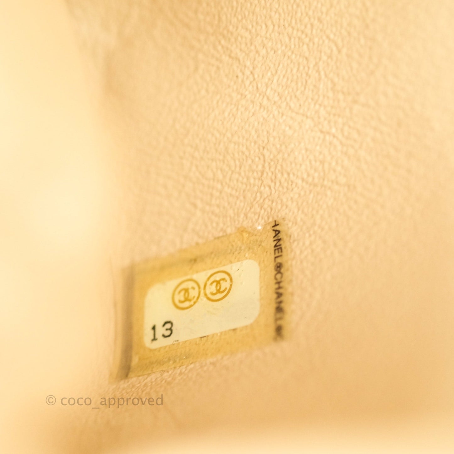 Chanel Quilted Timeless Kisslock Clutch Beige Lambskin Silver Hardware
