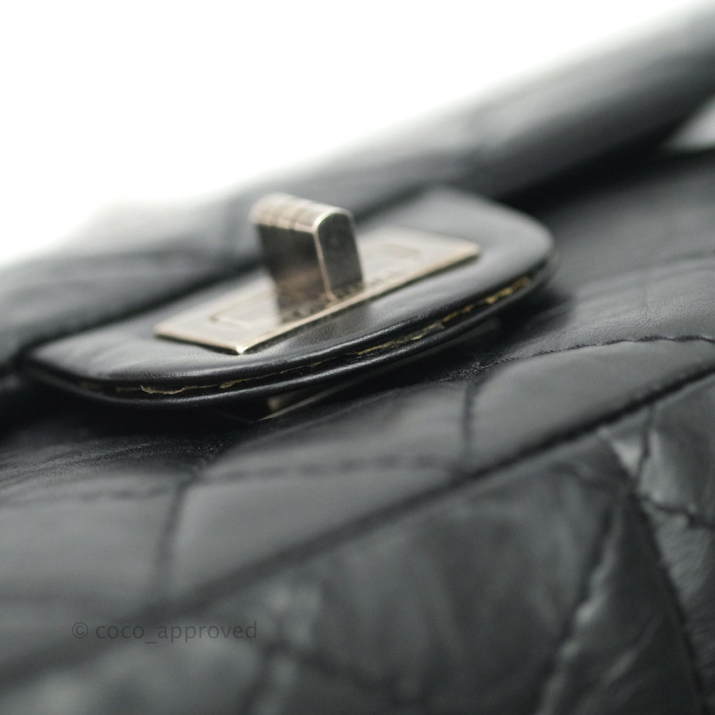 Chanel Reissue Quilted Aged Calfskin Black Ruthenium Hardware 226