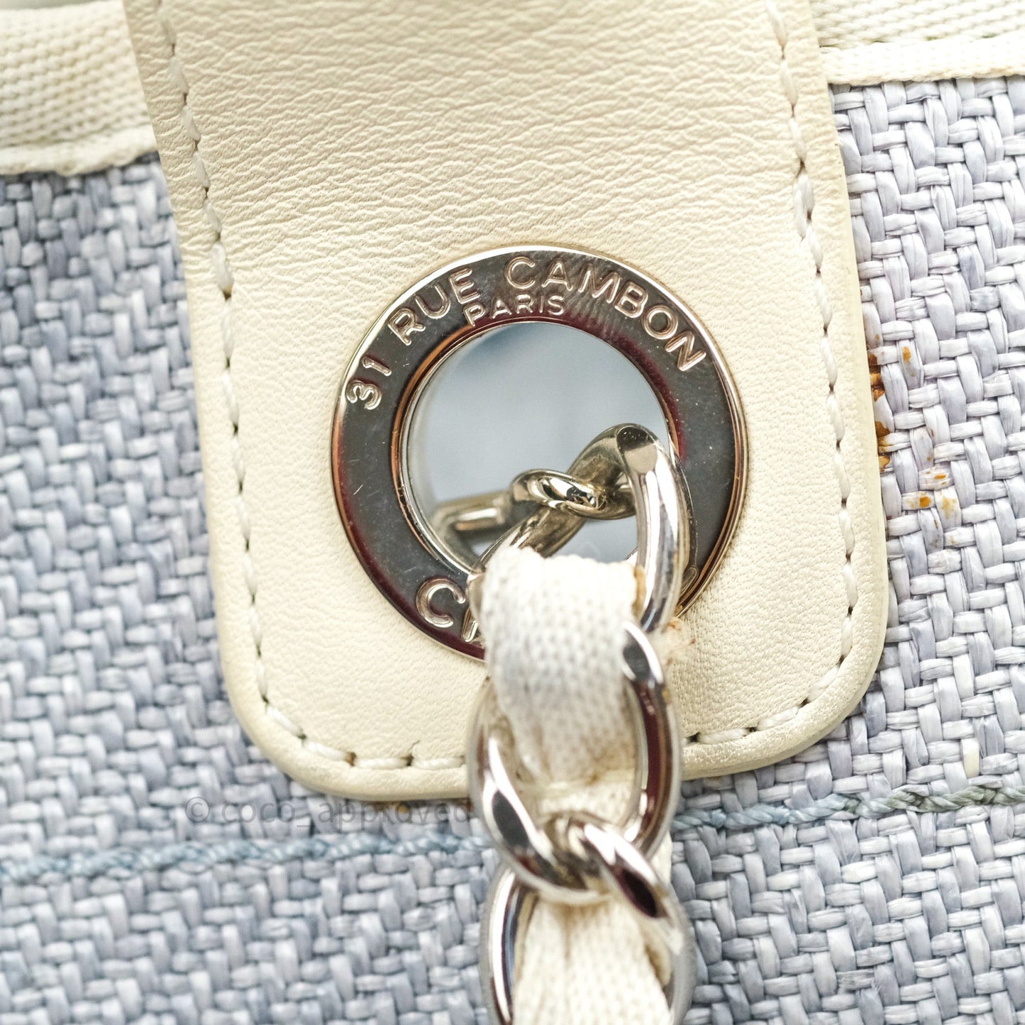 Chanel Canvas Extra Large Deauville Tote Light Grey
