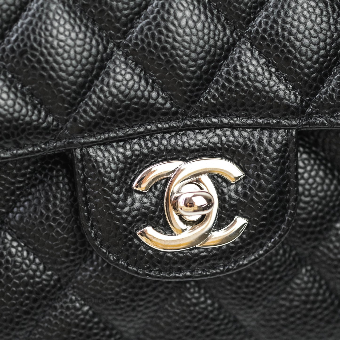 Chanel Classic Small S/M Flap Black Caviar Silver Hardware