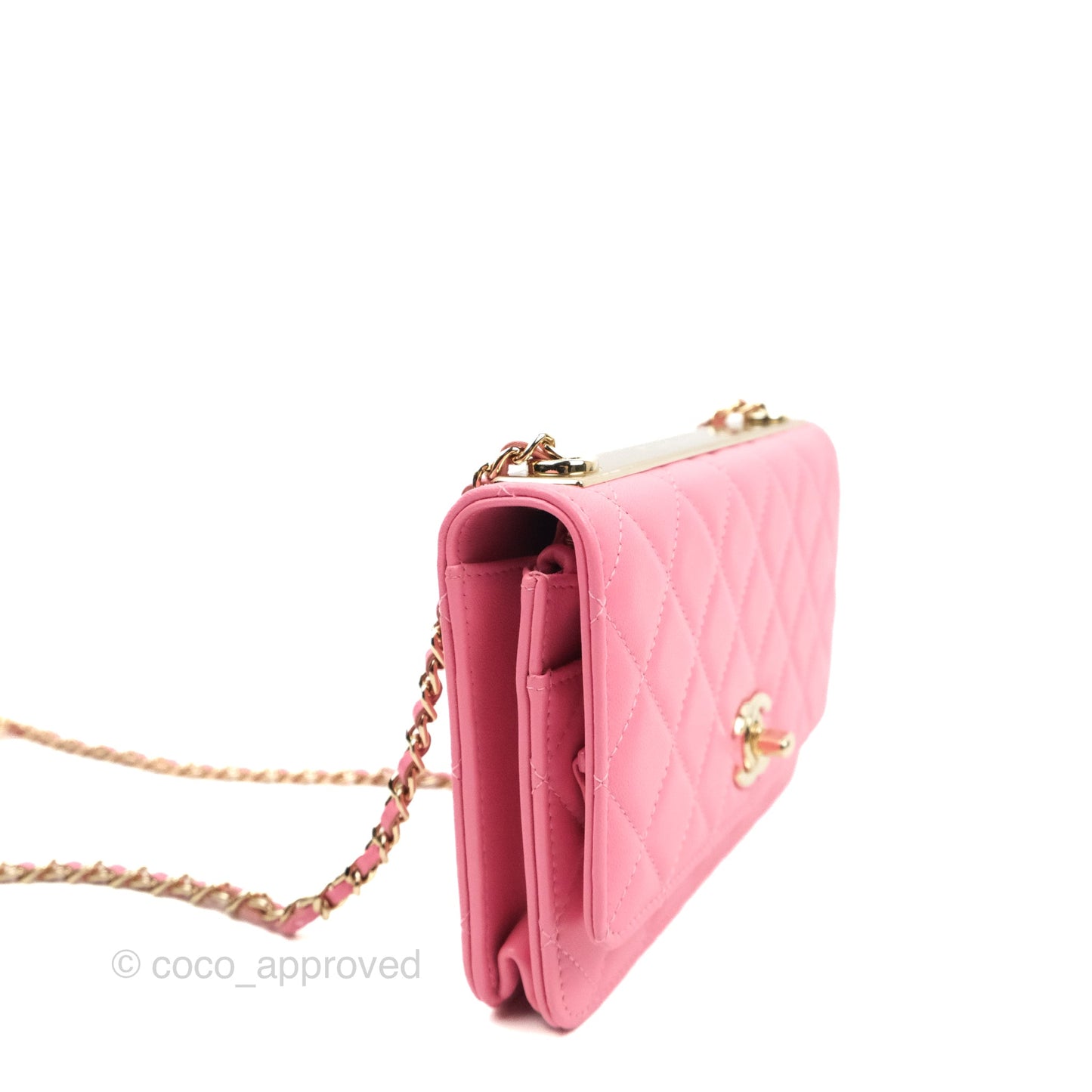 Chanel Trendy CC WOC Pink Lambskin Gold Hardware