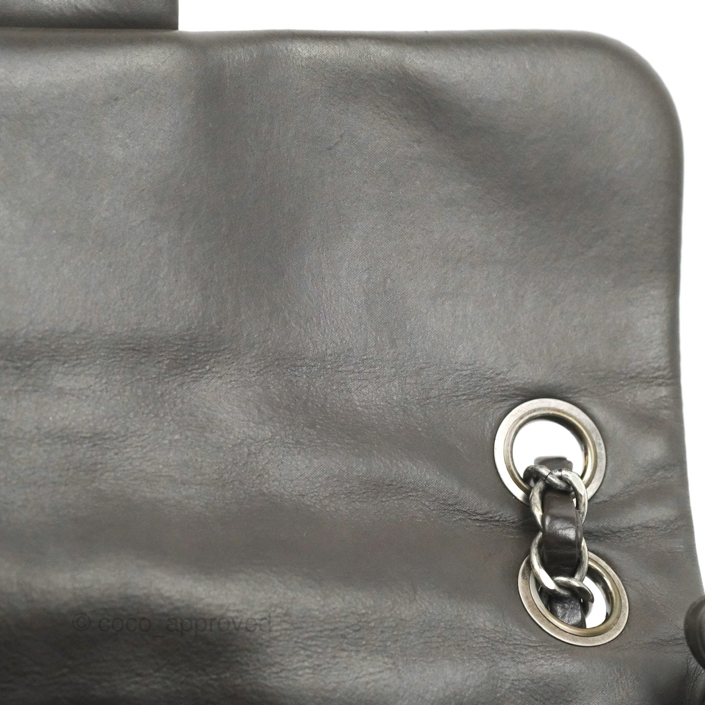 Chanel Chic Quilted Flap Bag Iridescent Dark Brown Calfskin Ruthenium Hardware