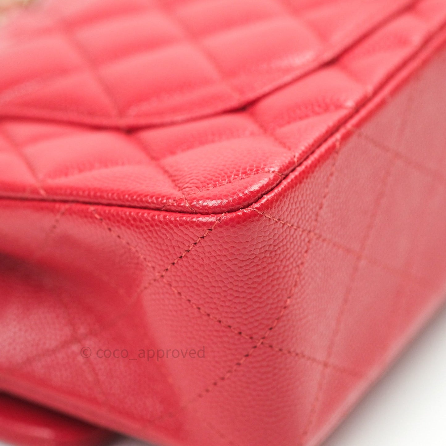 Chanel Classic Small S/M Flap Red Caviar Gold Hardware 19B