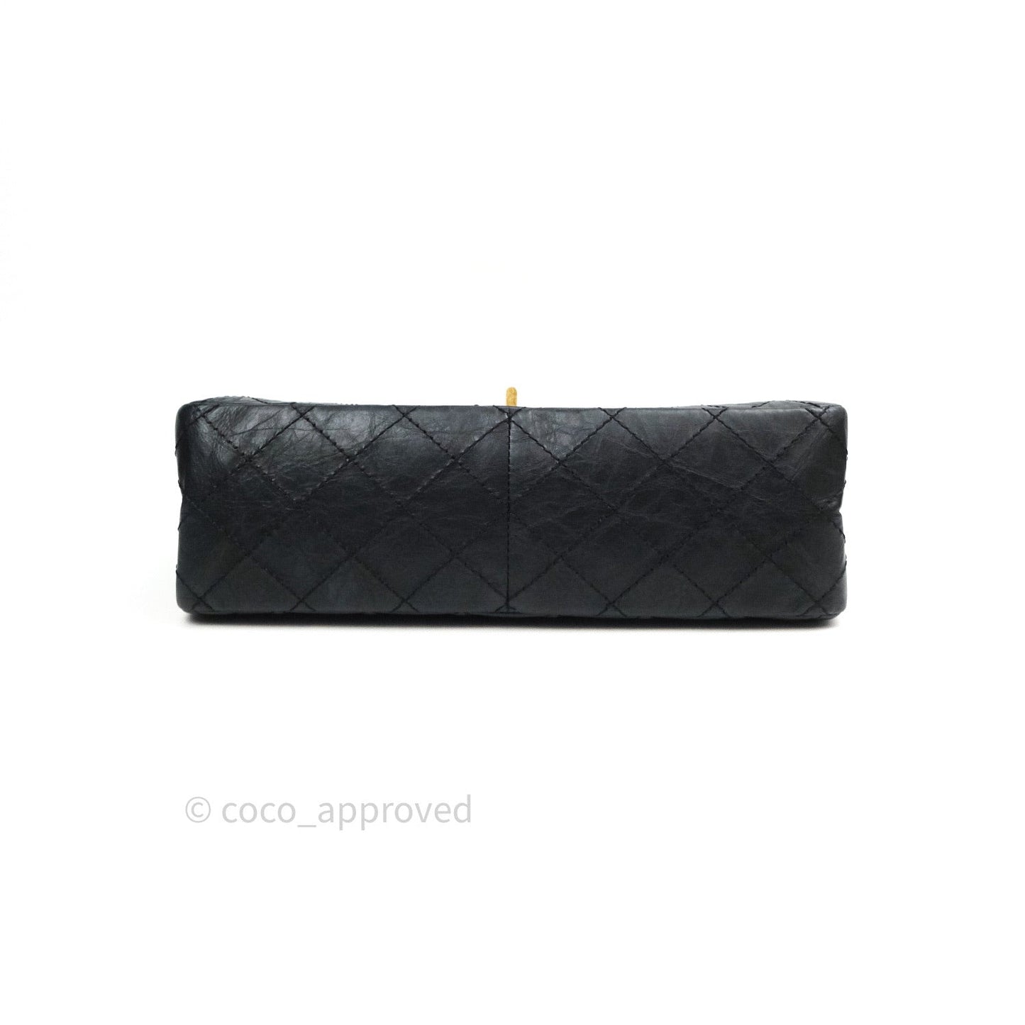 Chanel Reissue Quilted Aged Calfskin Black Gold Hardware 226