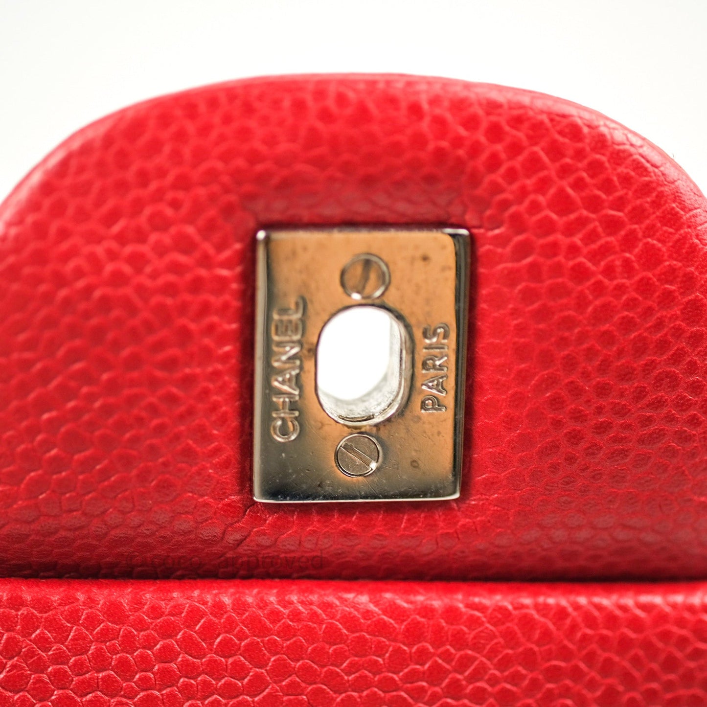 Chanel Jumbo Double Flap Red Caviar Silver Hardware⁣⁣