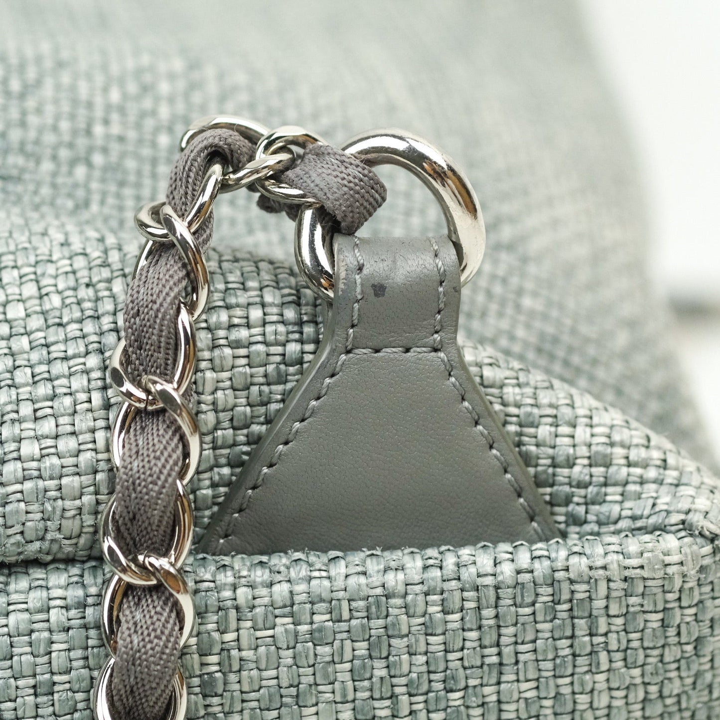 Chanel Canvas Deauville Backpack Grey