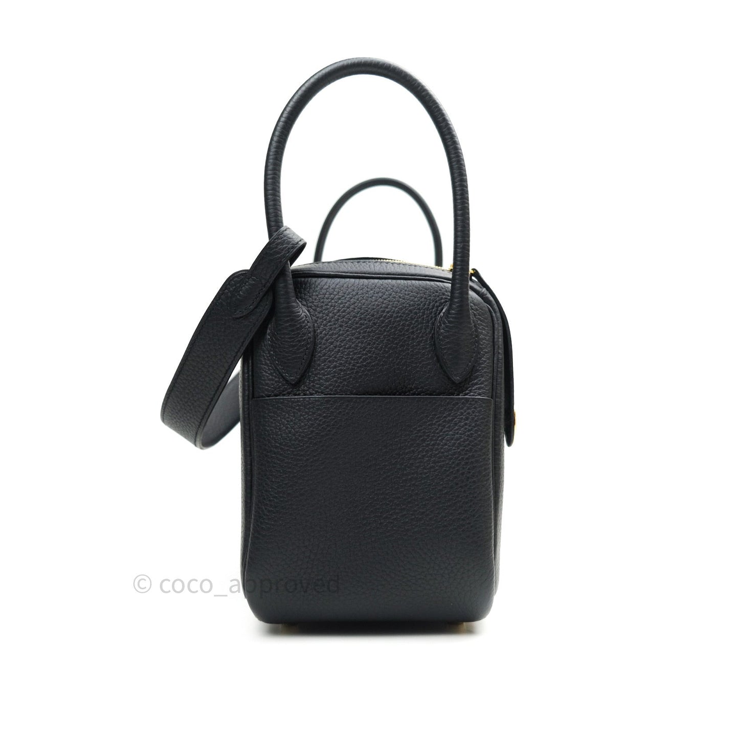 Hermès Lindy 26 Taurillion Clemence Black Gold Hardware