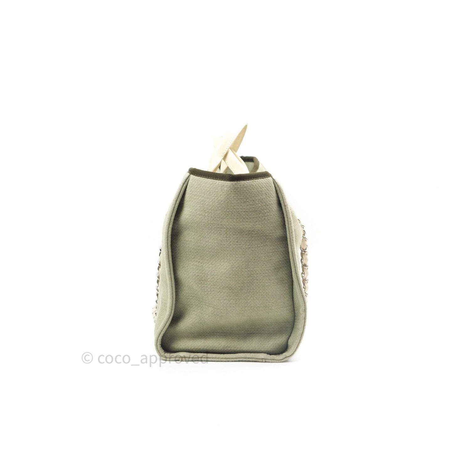 Chanel Canvas Large Deauville Tote Beige