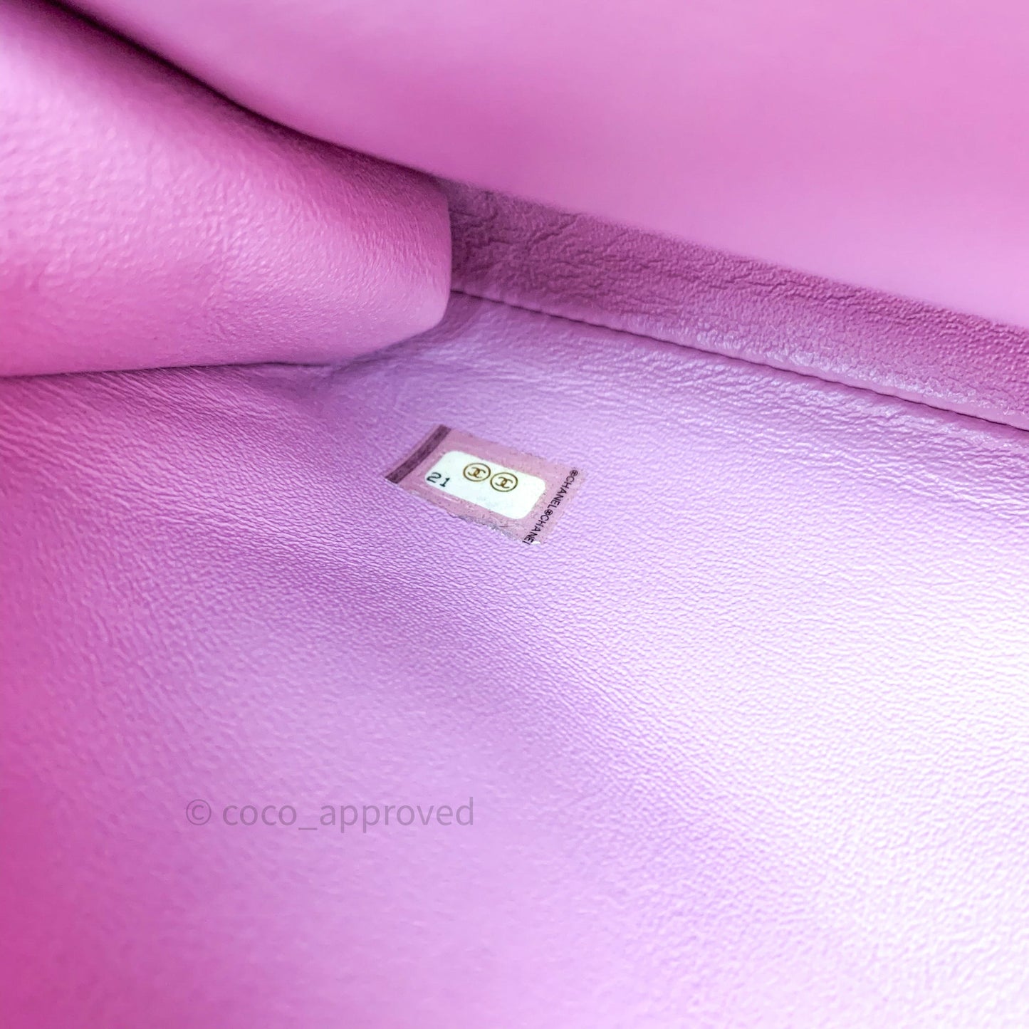 Chanel Quilted Clutch with Chain Pink Mauve Ruthenium Hardware