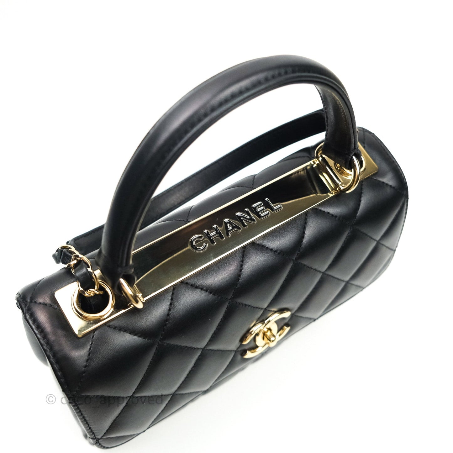 Chanel Trendy CC Quilted Small Black Lambskin Gold Hardware
