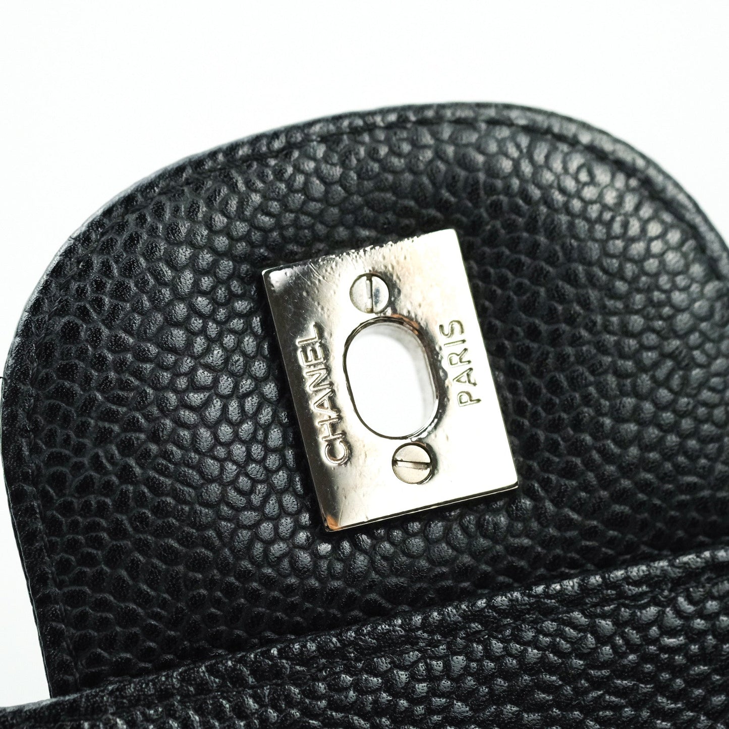 Chanel Classic Jumbo Double Flap Black Caviar Silver Hardware⁣⁣