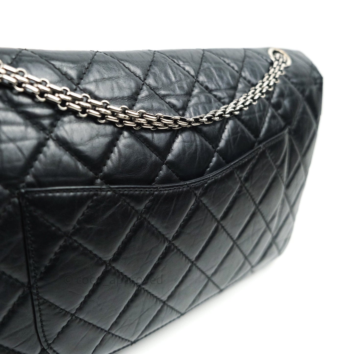 Chanel Reissue Quilted Aged Calfskin Black Ruthenium Hardware 227