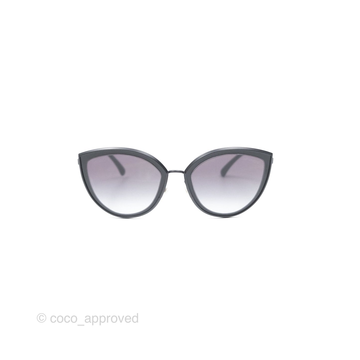 Chanel Cat Eye Sunglasses Matte Black