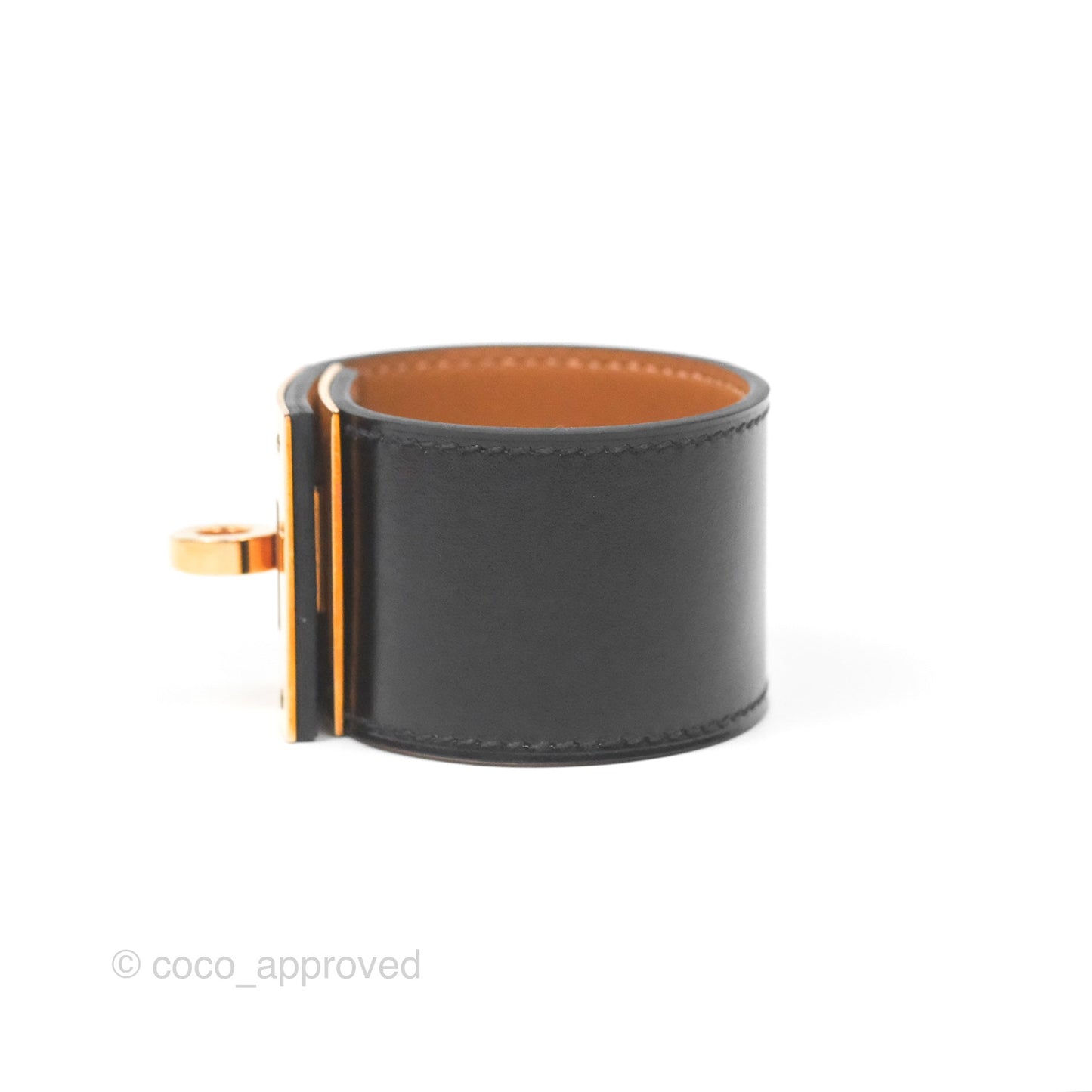 Hermès Kelly Dog Bracelet Noir Gold Hardware