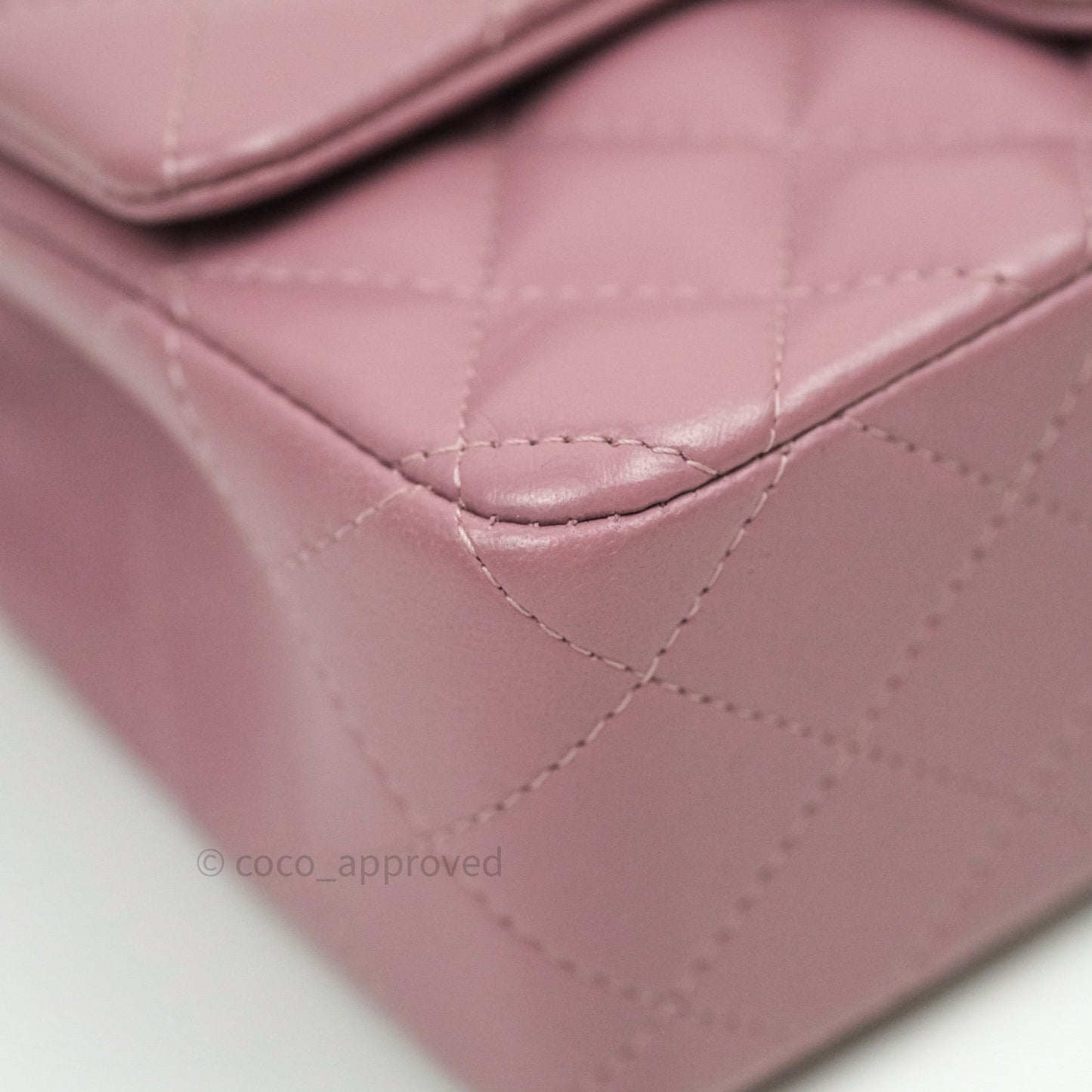 Chanel Quilted Mini Rectangular Pink Lambskin Gold Hardware