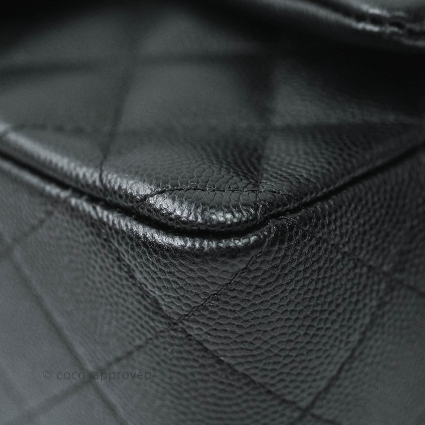 Chanel Quilted Mini Rectangular Black Caviar Gold Hardware