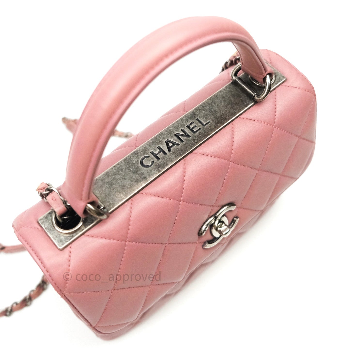 Chanel Quilted Small Trendy CC Flap Bag Mauve Pink Lambskin Ruthenium Hardware