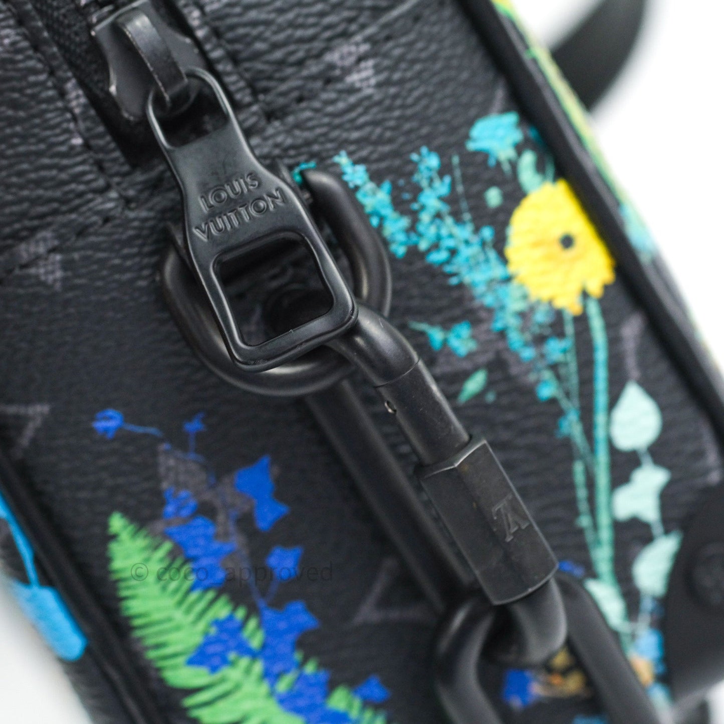 Lous Vuitton Monogram Flower Print Mini Soft Trunk Eclipse