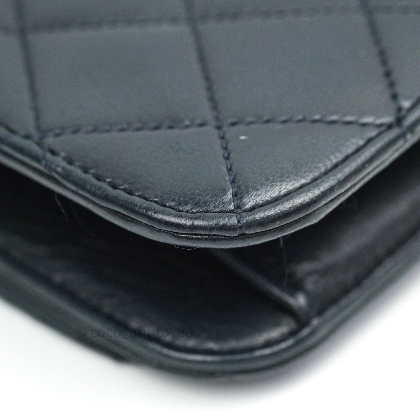 Chanel Vintage Medium Full Flap Black Lambskin 24K Gold Hardware