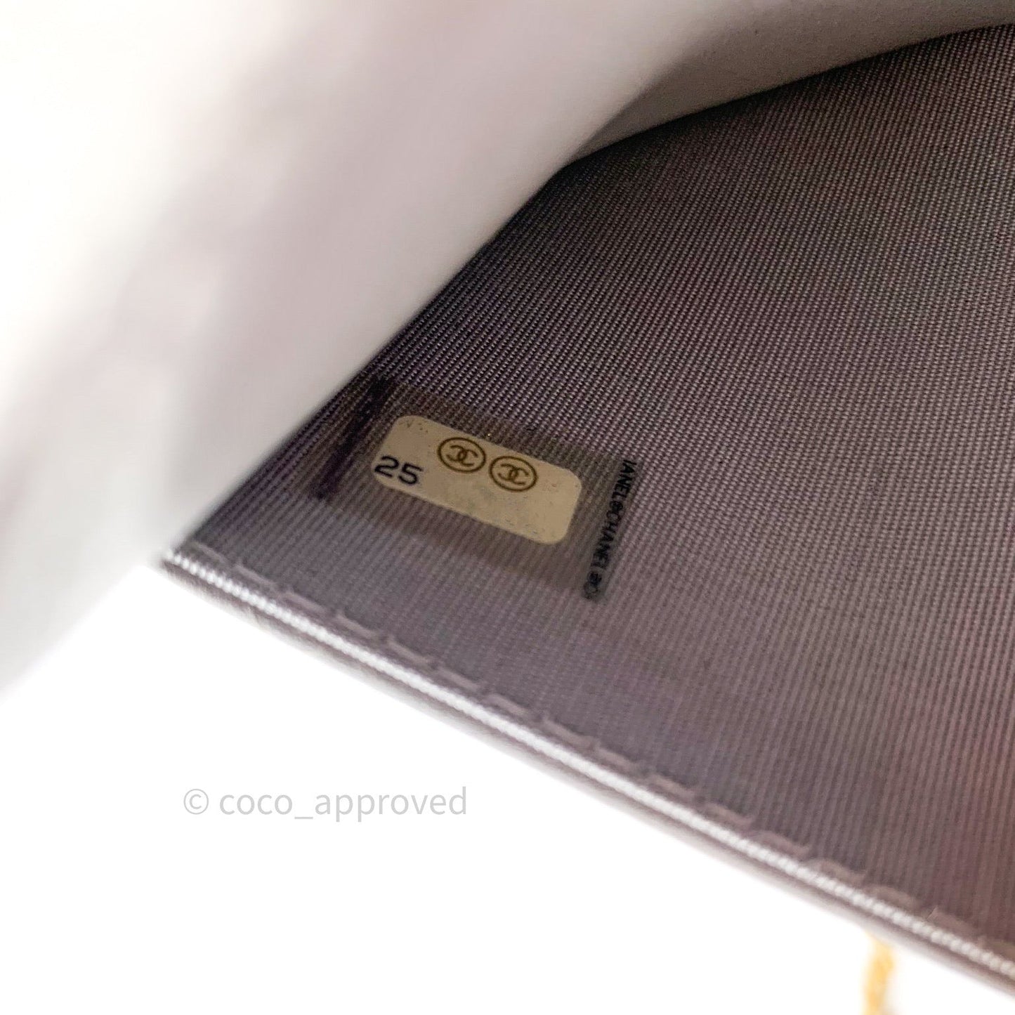 Chanel Quilted Boy Wallet on Chain WOC Grey Caviar Gold Hardware