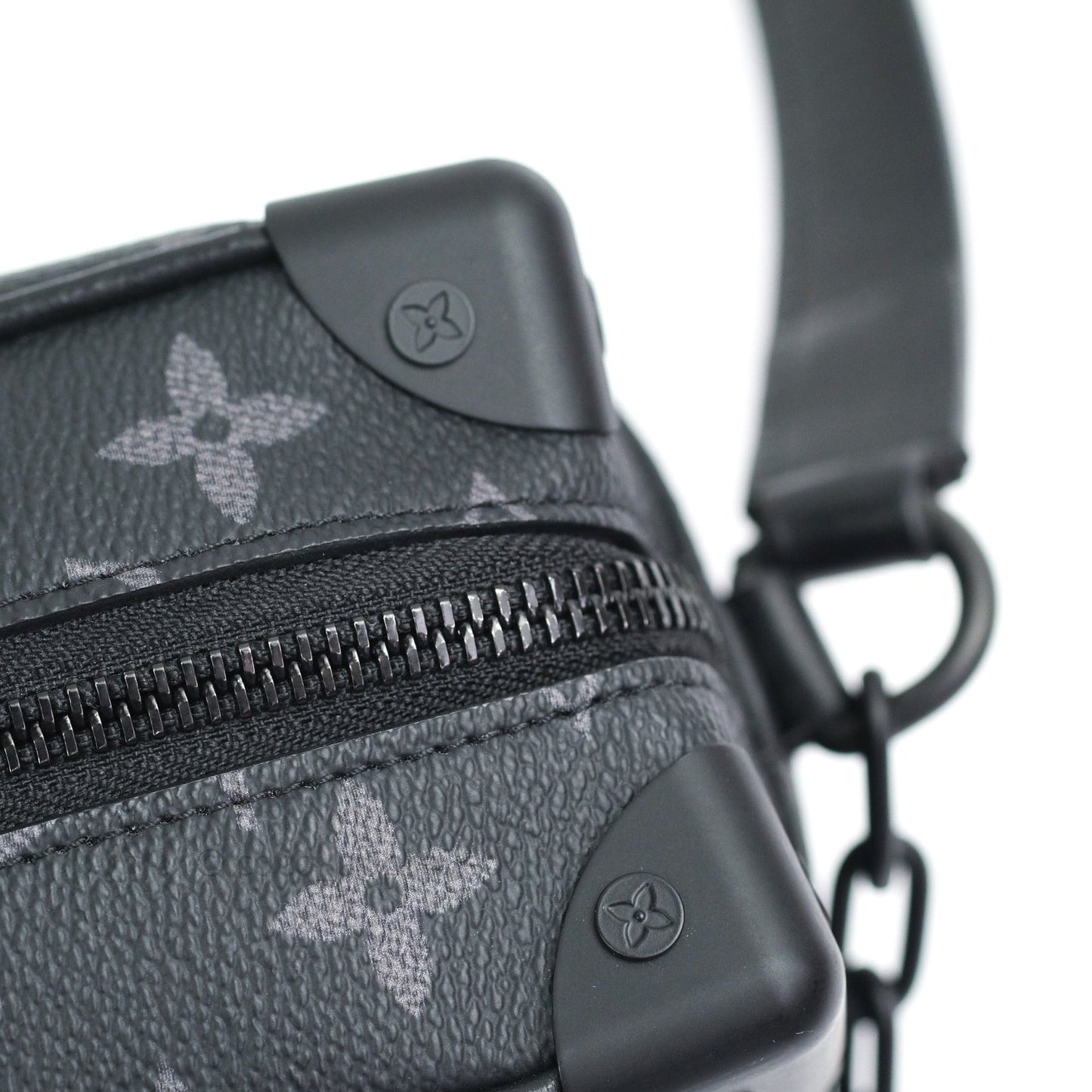 Lous Vuitton Monogram Flower Print Mini Soft Trunk Eclipse