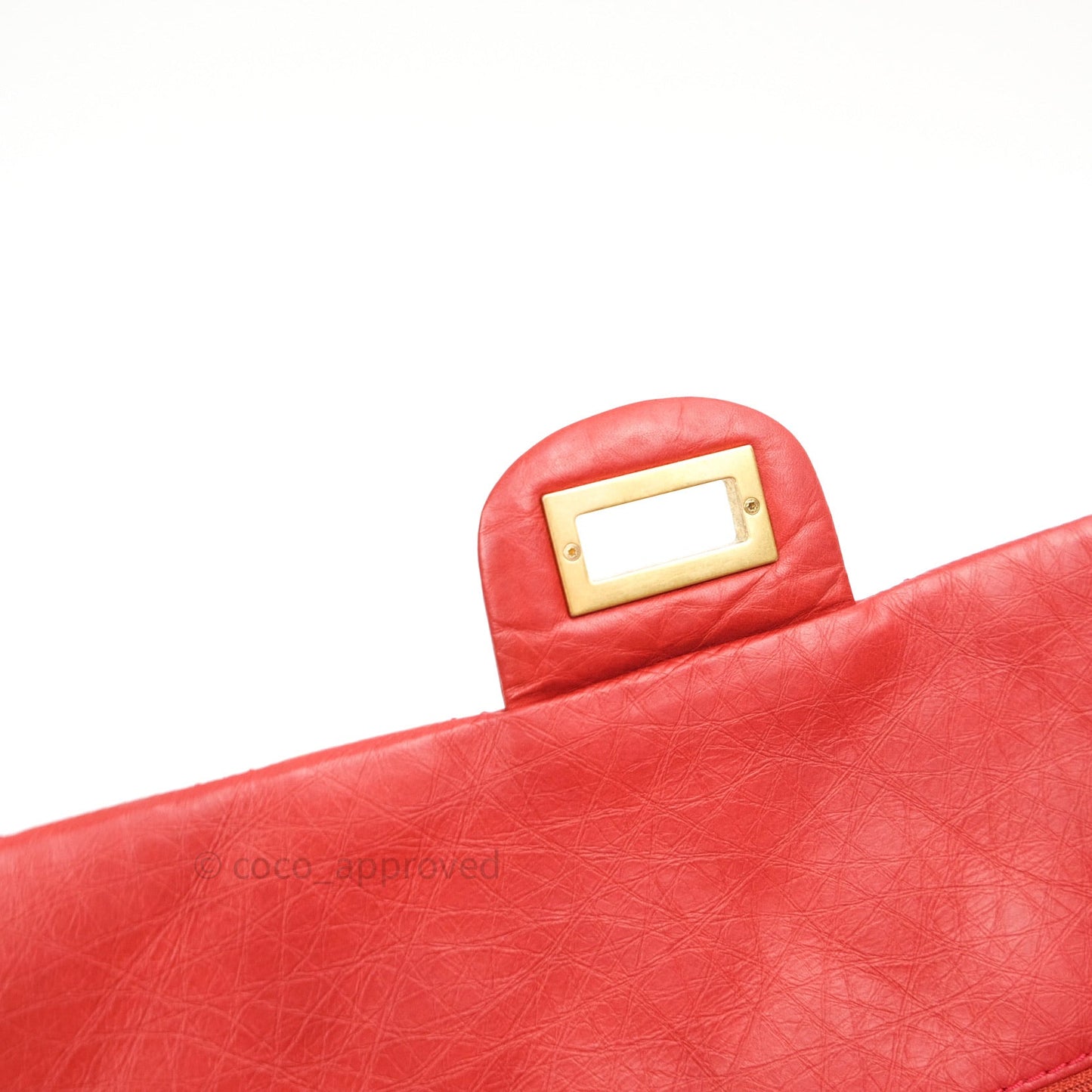 Chanel Reissue Quilted Aged Calfskin Coral Red Ruthenium Hardware 227