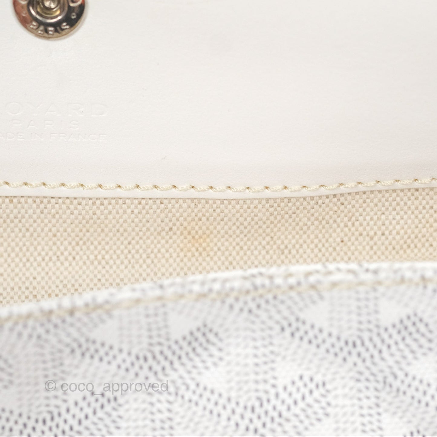 Goyard St Louis Tote PM ⁣⁣⁣⁣⁣⁣⁣⁣⁣⁣⁣⁣⁣⁣⁣⁣⁣⁣⁣⁣White Goyardine Canvas