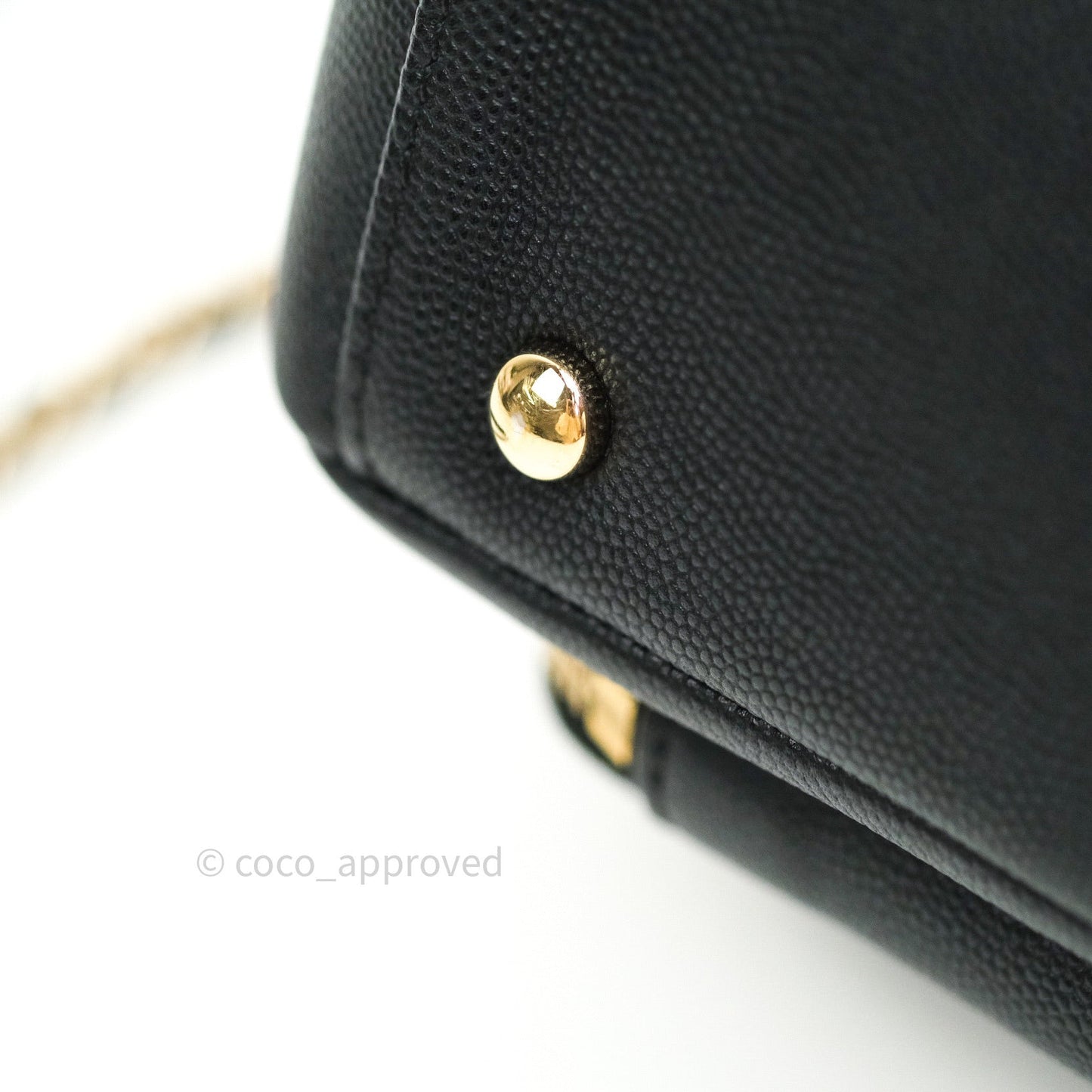 Chanel Quilted Small Business Affinity Flap Black Caviar Light Gold Hardware