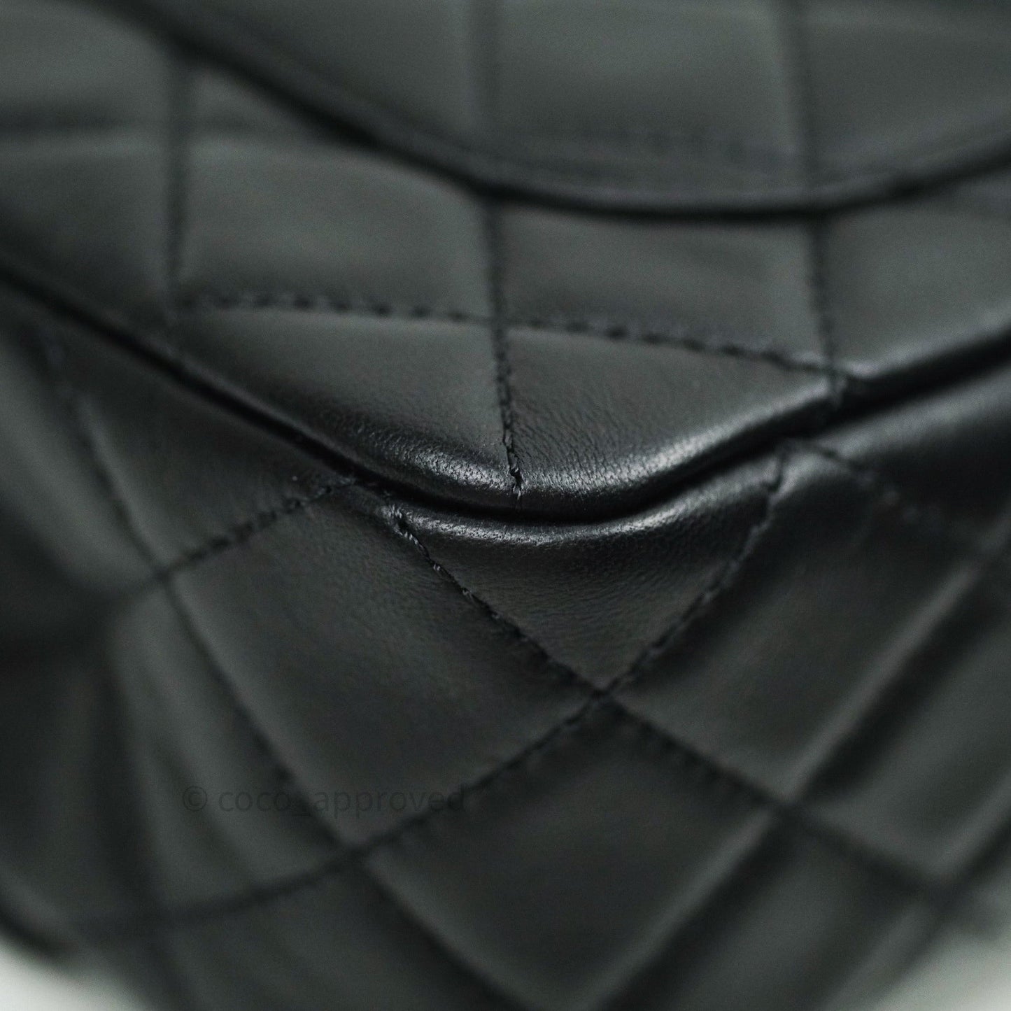 Chanel Mini Rectangular Pearl Crush Quilted Black Lambskin Gold Hardware