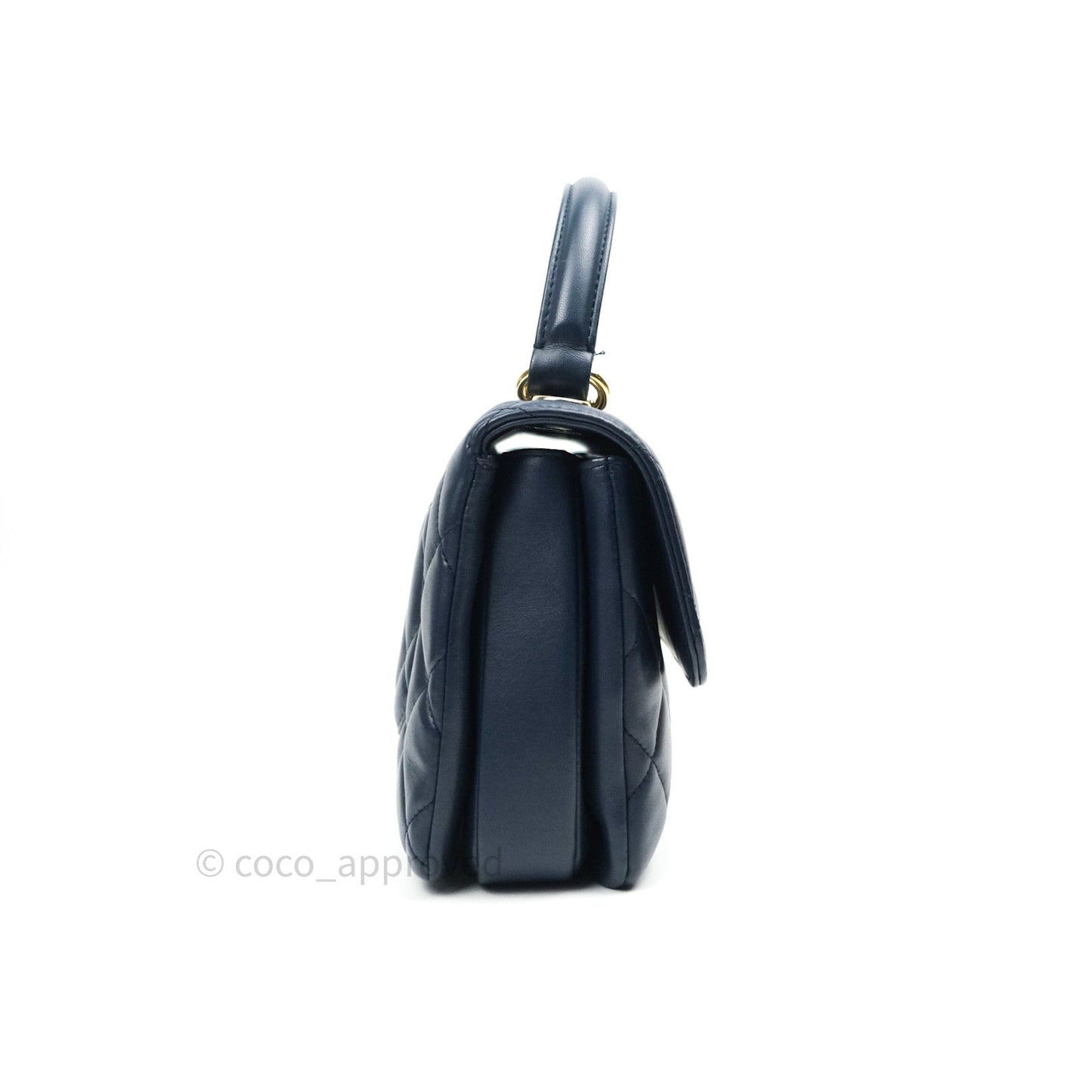 Chanel Trendy CC Small Navy Lambskin Gold Hardware